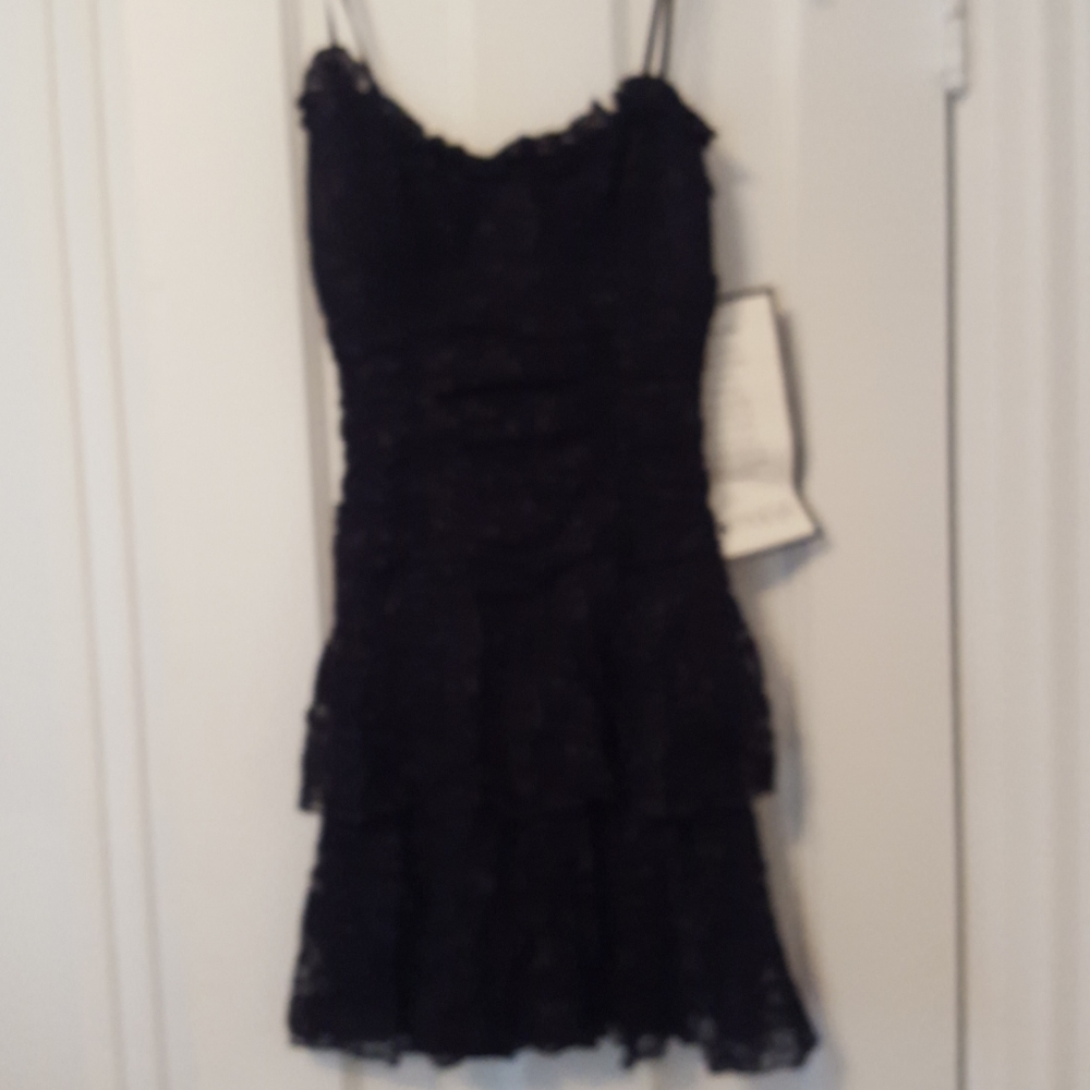Black lace dress